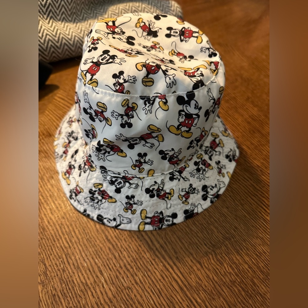 Disney Mickey Mouse White, Black, Red & Yellow Bucket Hat